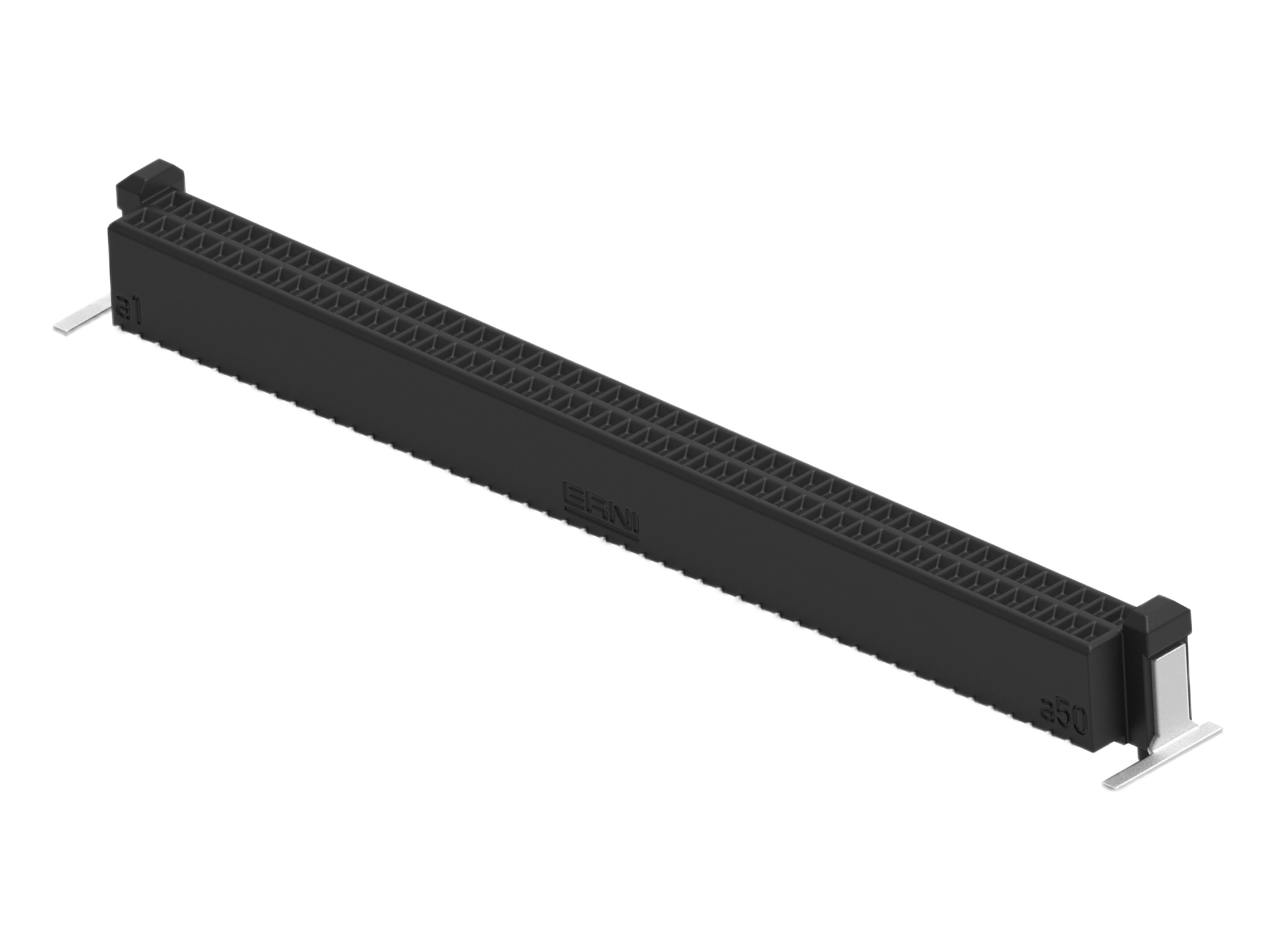 ERNI ERNI MicroCon Series Vertical Surface PCB Socket, 100-Contact, 2 Row, 0.8 mm Pitch Surface Mount