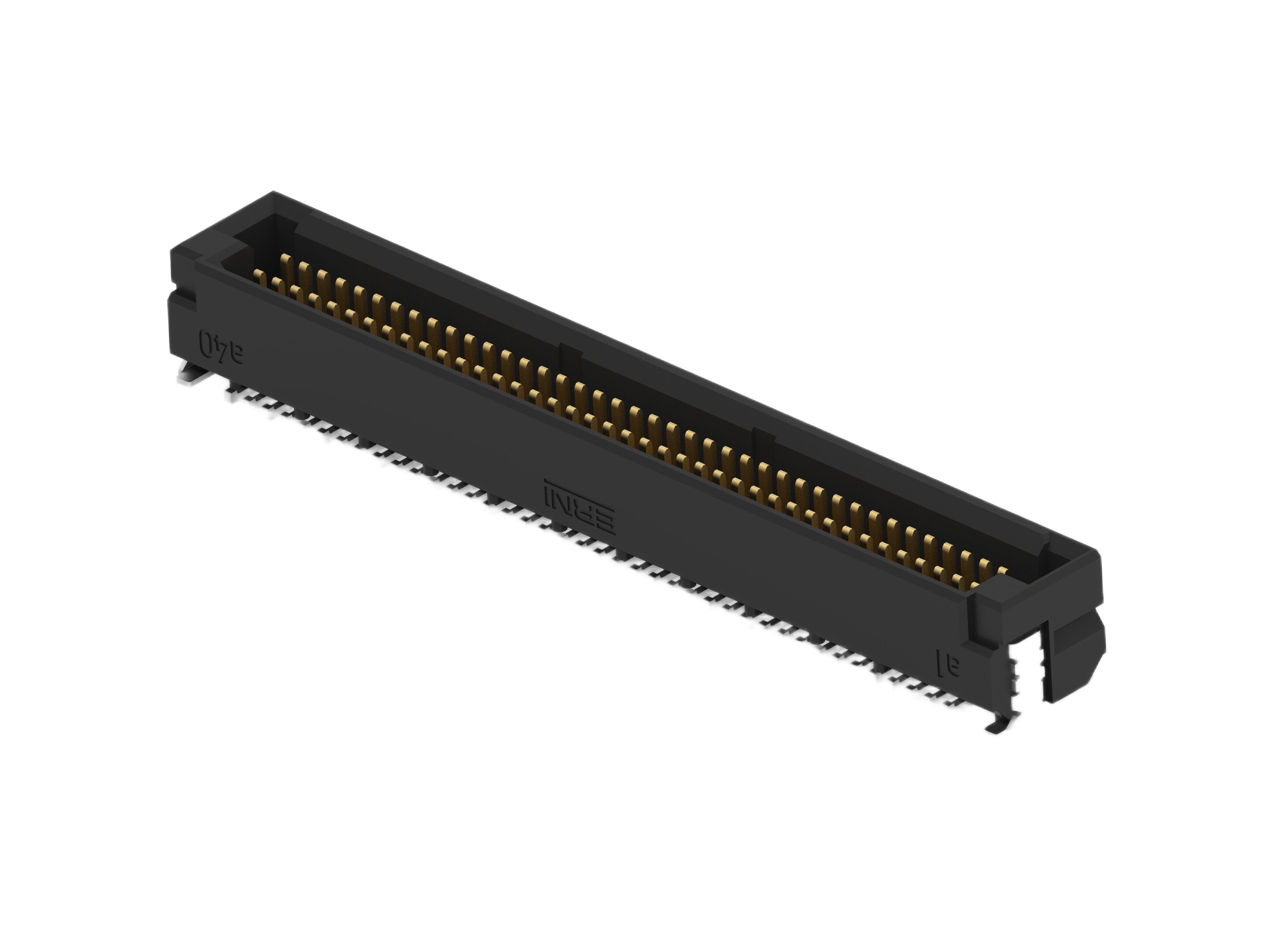 ERNI ERNI MicroCon Series Vertical Surface PCB Header, 80 Contact(s), 0.8 mm Pitch, 2 Row, Shrouded