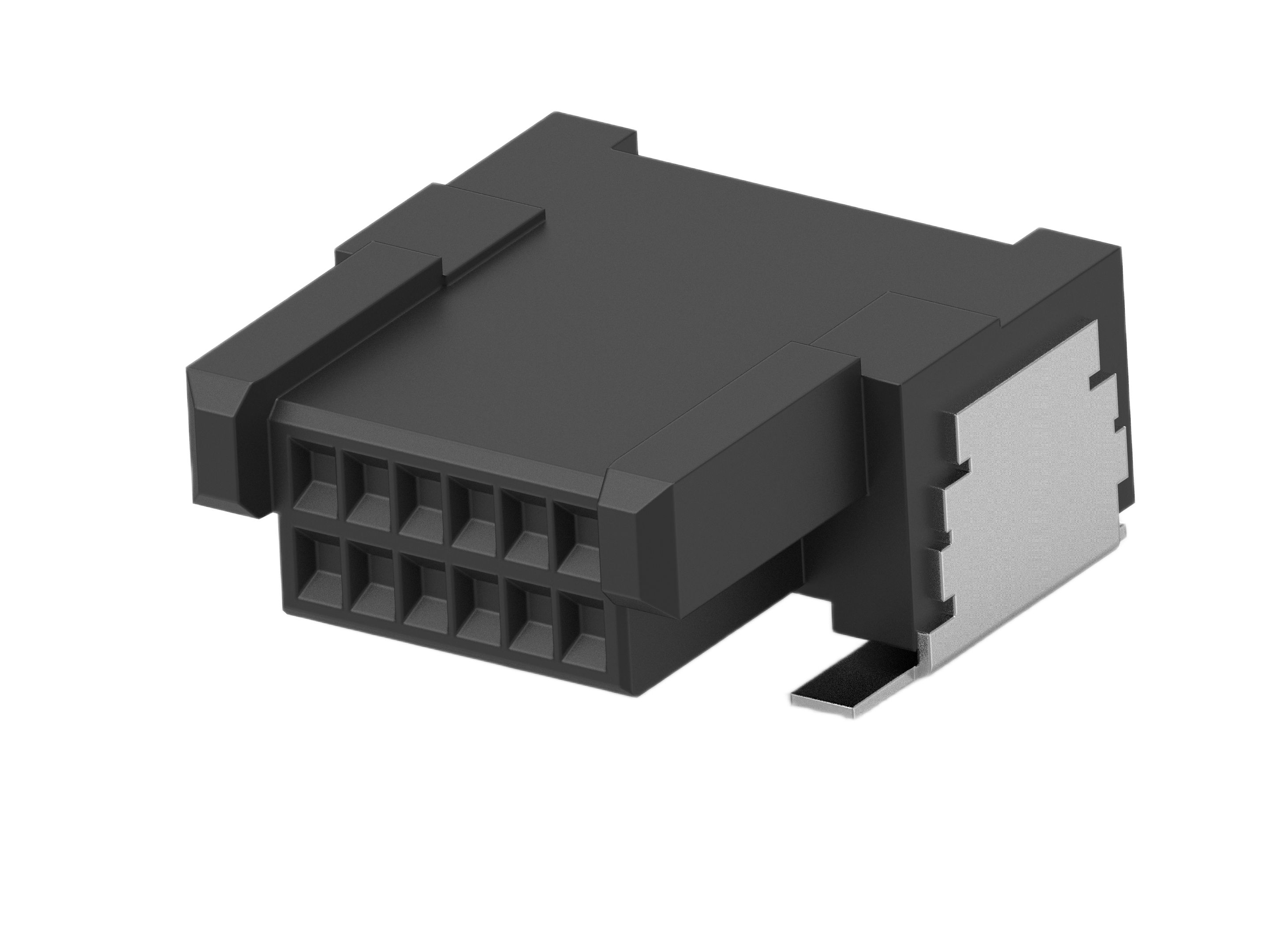 ERNI ERNI MicroCon Series Right Angle Surface PCB Socket, 12-Contact, 2 Row, 0.8 mm Pitch Surface Mount