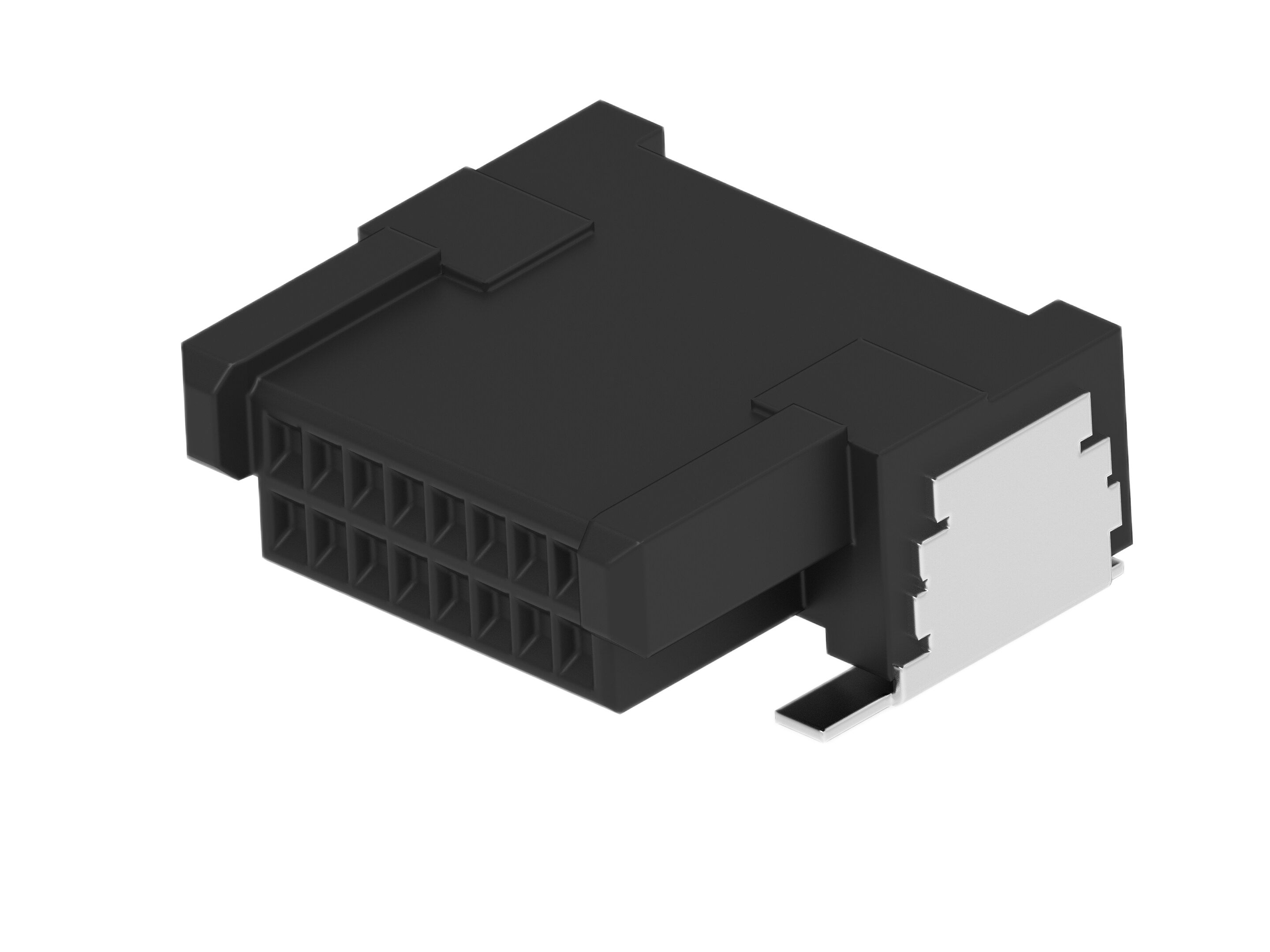 ERNI ERNI MicroCon Series Right Angle Surface PCB Socket, 16-Contact, 2 Row, 0.8 mm Pitch Surface Mount