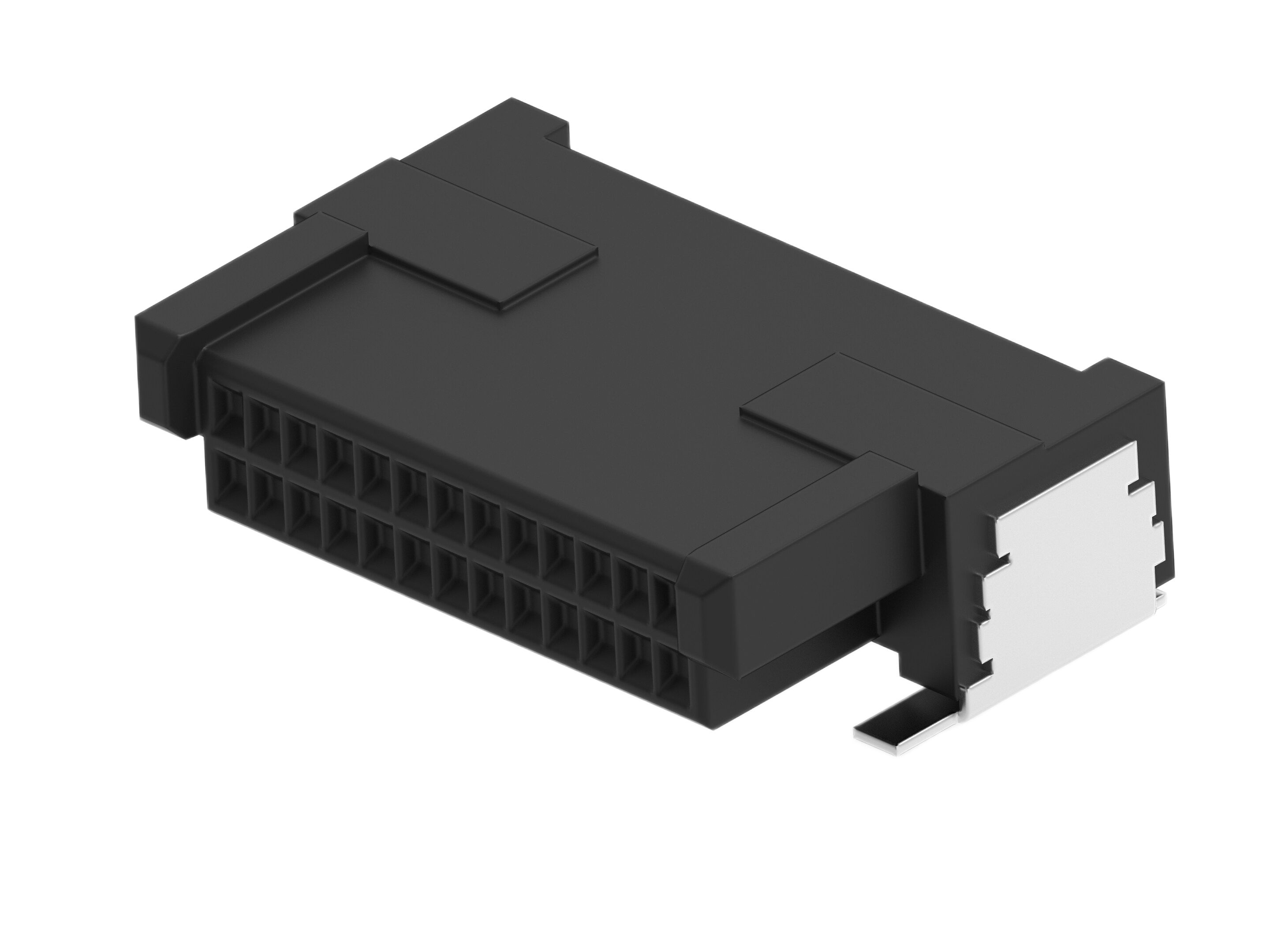 ERNI ERNI MicroCon Series Right Angle Surface PCB Socket, 26-Contact, 2 Row, 0.8 mm Pitch Surface Mount