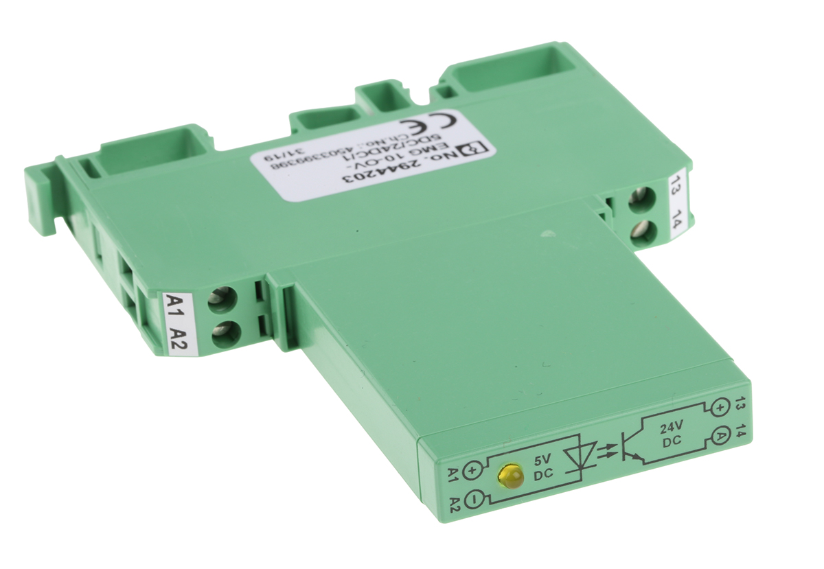 Phoenix Contact EMG 10-OV- 5DC/24DC/1 Solid State Interface Relay 36V dc, 5 V dc DIN Rail Screw