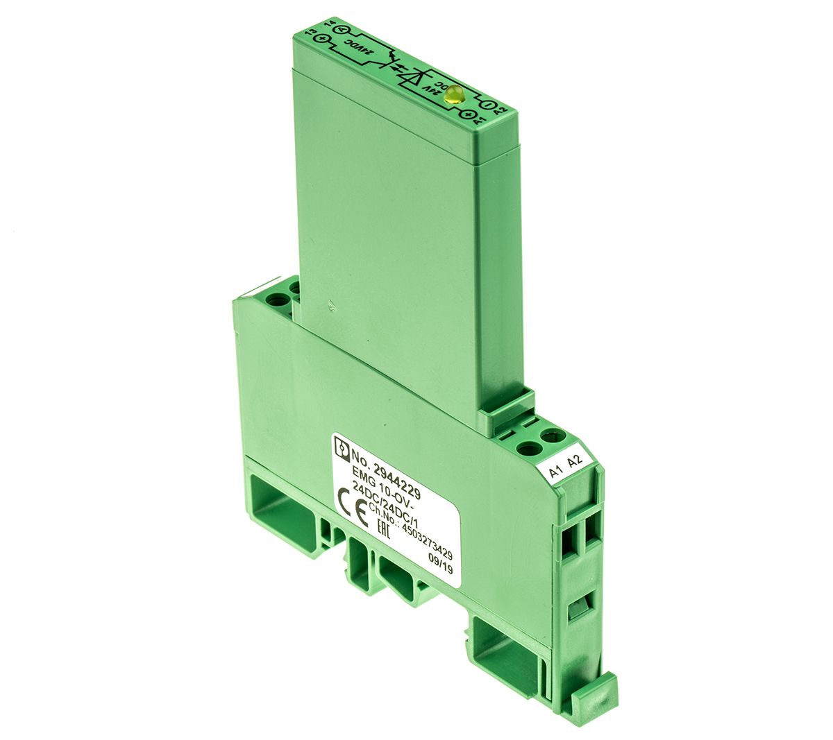 Phoenix Contact EMG 10-OV- 24DC/24DC/1 Solid State Interface Relay 24 V DIN Rail Screw