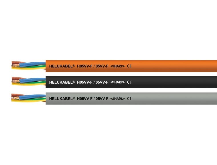 Helukabel H05VV-F Series Black 0.75 mm² Hook Up Wire, 19 AWG, Polyvinyl Chloride, 29450