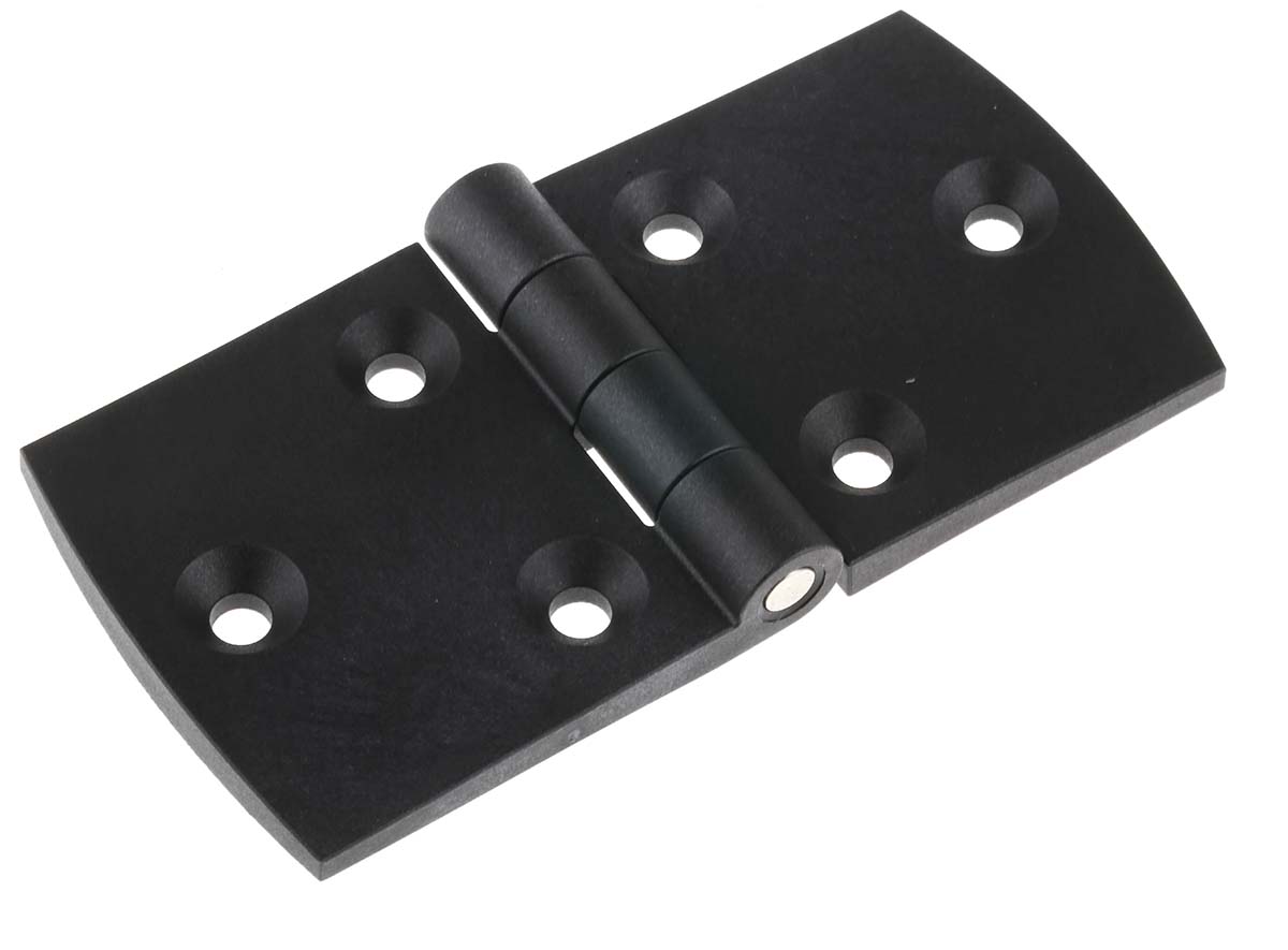 54-1-3524 Pinet Polyamide Back Flap Hinge, Screw Fixing, 60mm x 120mm x 6.5mm