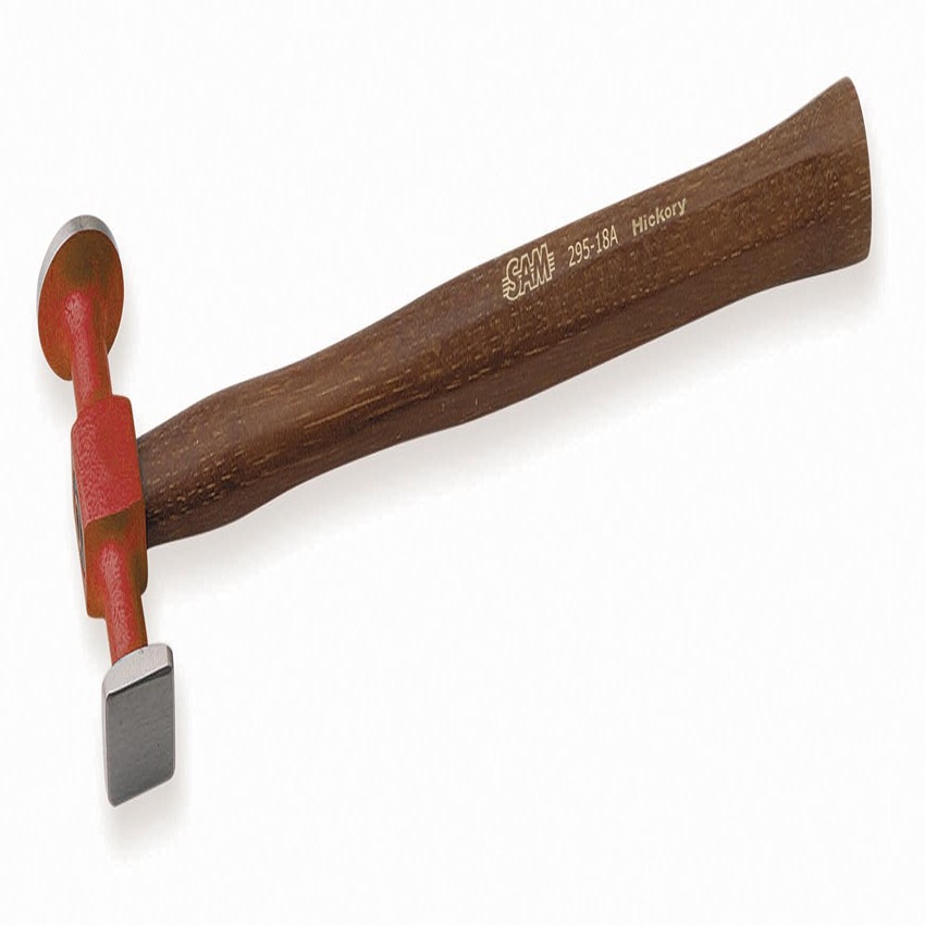 SAM Steel Head Bumping Hammer with Hickory Wood Handle, 300 g