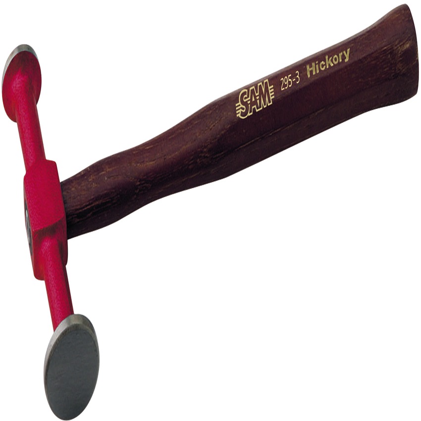 SAM Steel Head Bumping Hammer with Hickory Wood Handle, 430 g