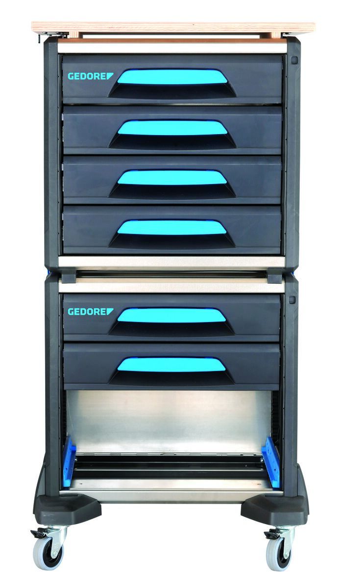 Gedore Aluminium Swivel Castor Tool Trolley, 572 mm, 150 kg Load, 426 mm
