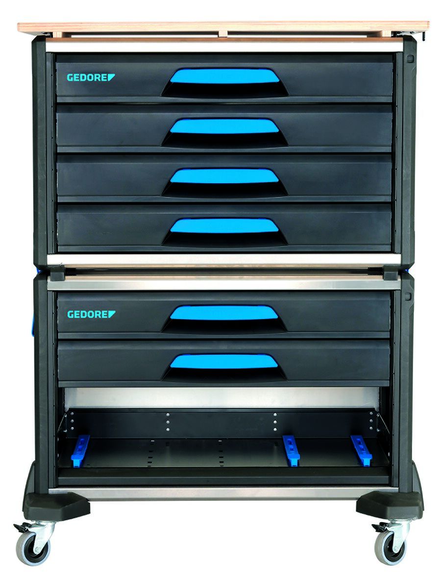 Gedore Aluminium Swivel Castor Tool Trolley, 835 mm, 150 kg Load, 426 mm