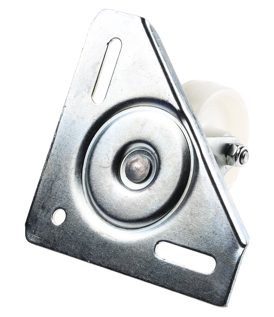 296-2922 Flexello Swivel Castor, 170 kg Capacity, 75 mm Wheel, Nylon