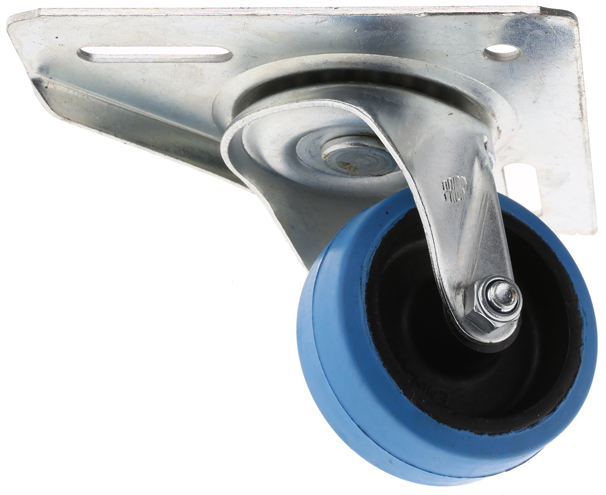 Flexello Swivel Castor, 90 kg Capacity, 75 mm Wheel, Rubber