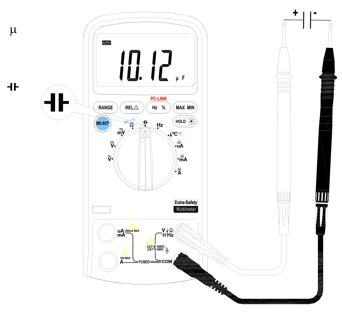 296-625 RS PRO Digital Digital Digital Multimeter, 10 A ac, 10 A dc, 1 kV ac