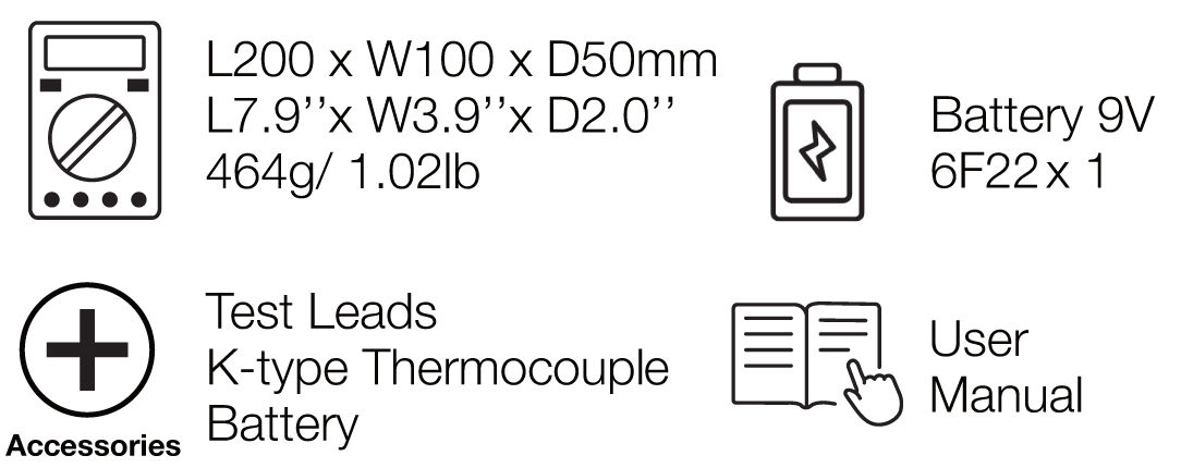 296-673 RS PRO Digital Digital Digital Multimeter, 10 A ac, 10 A dc, 700 V ac - UKAS Calibrated