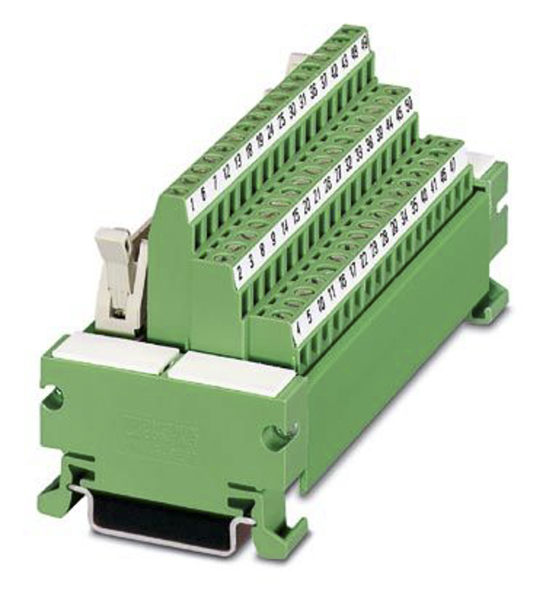 Phoenix Contact 50-Contact Male Interface Module, Flat Ribbon Cable Connector, DIN Rail, 1A