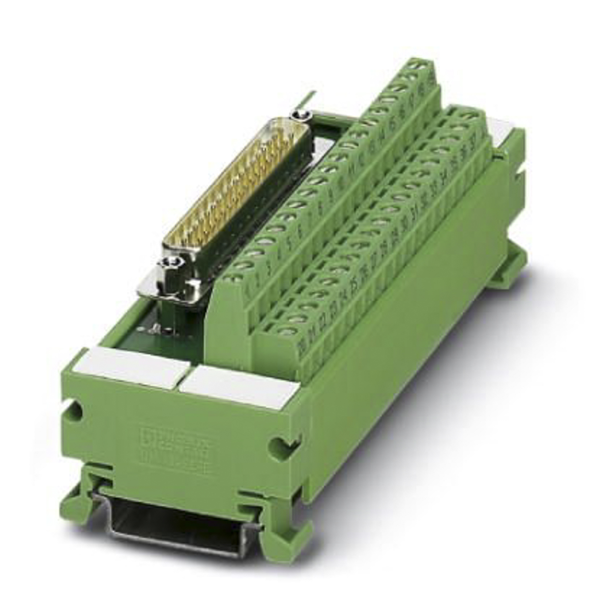 Phoenix Contact 25-Contact Male/Female Interface Module, D-Sub Connector, DIN Rail, 2.5A