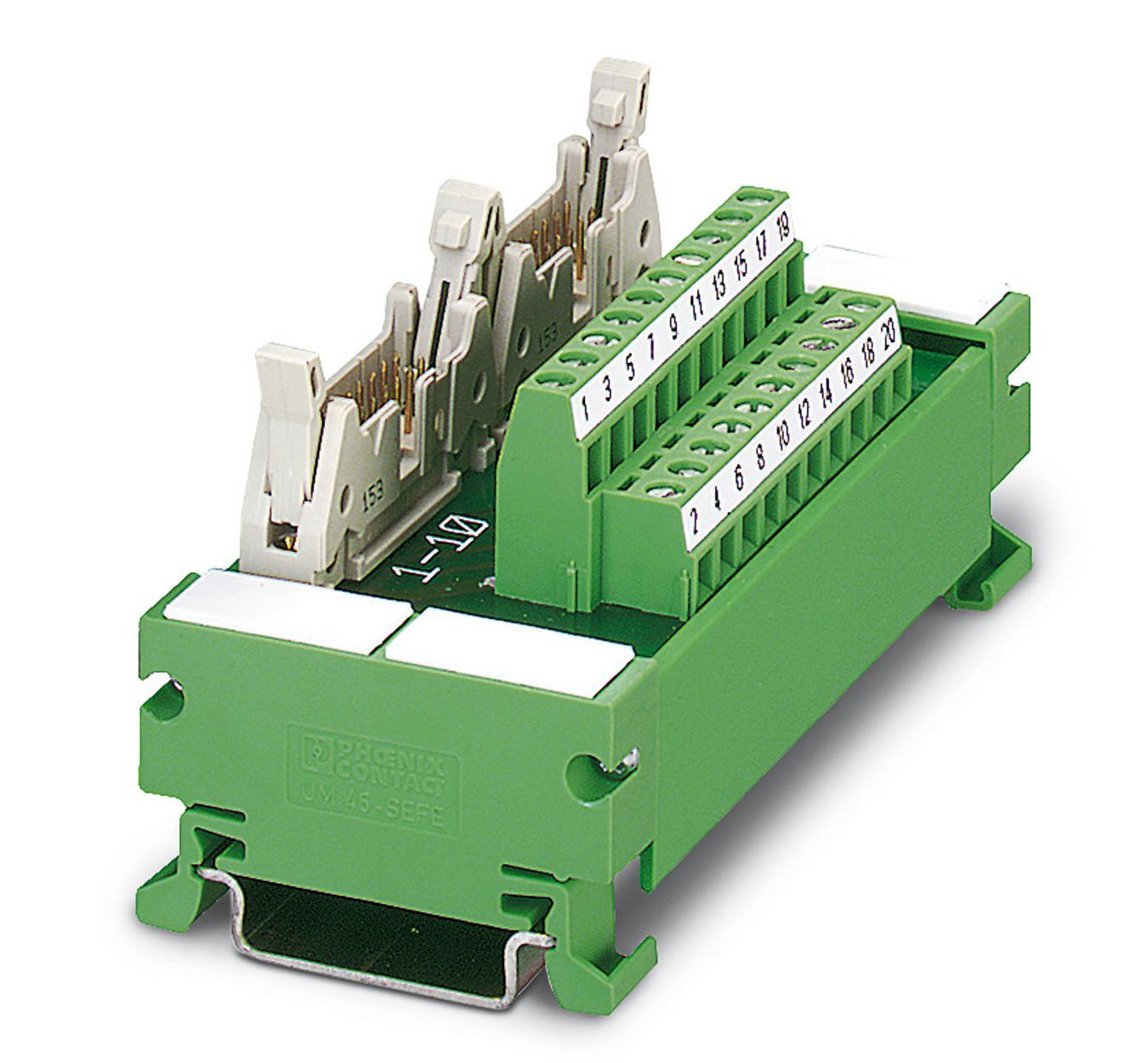 Phoenix Contact 28-Contact Male Interface Module, FLK Connector, DIN Rail, 1A