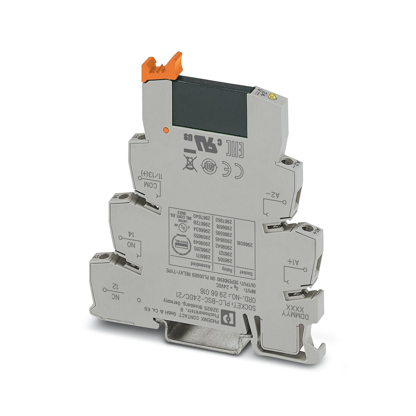 2966728 Phoenix Contact PLC-OSC- 24DC/48DC/100 Solid State Interface Relay 24 V 3V dc, 48 V dc DIN Rail Screw