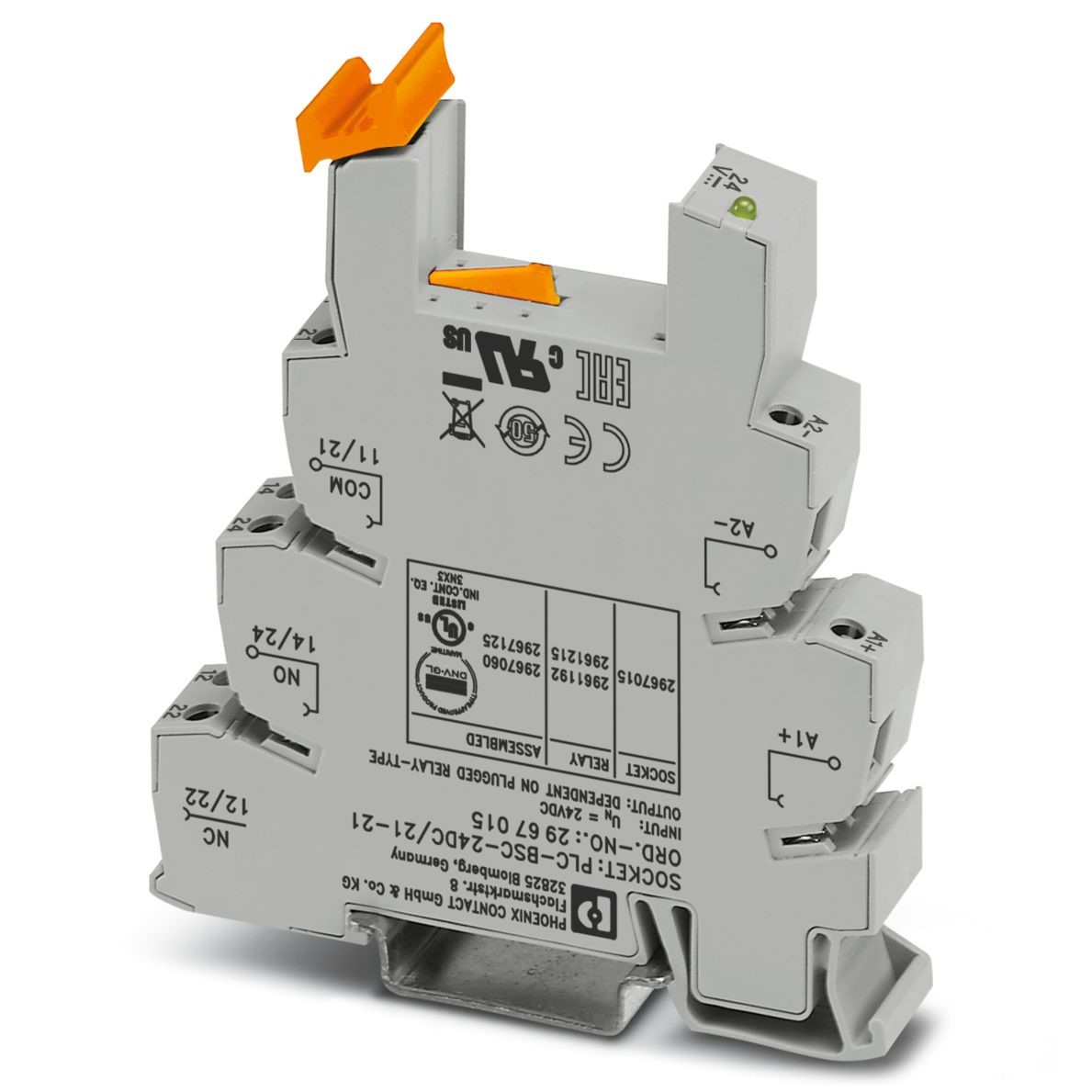 Phoenix Contact PLC-INTERFACE Relay Base DIN Rail Screw