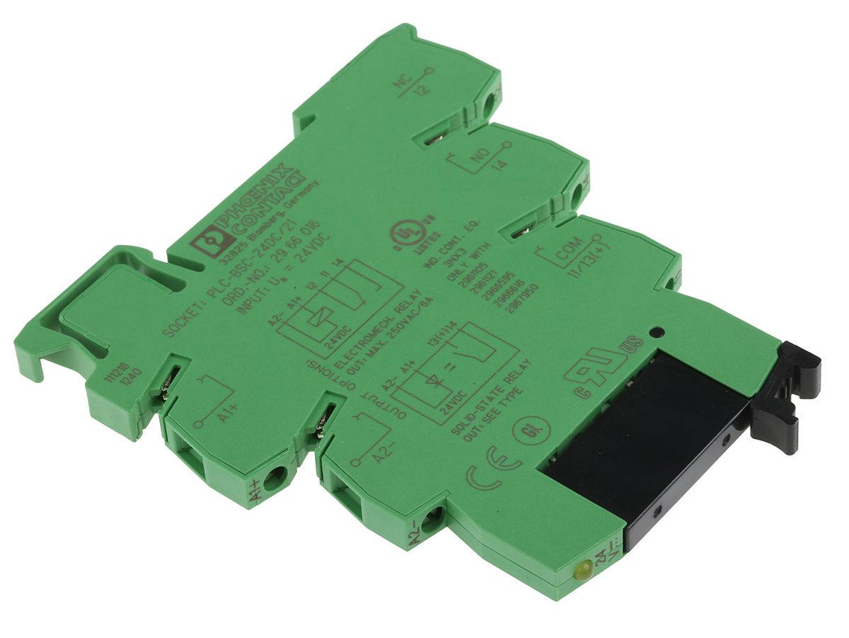 Phoenix Contact PLC-OSC- 24DC/230AC/1 Solid State Interface Relay 24V ac, 253 V ac DIN Rail Screw