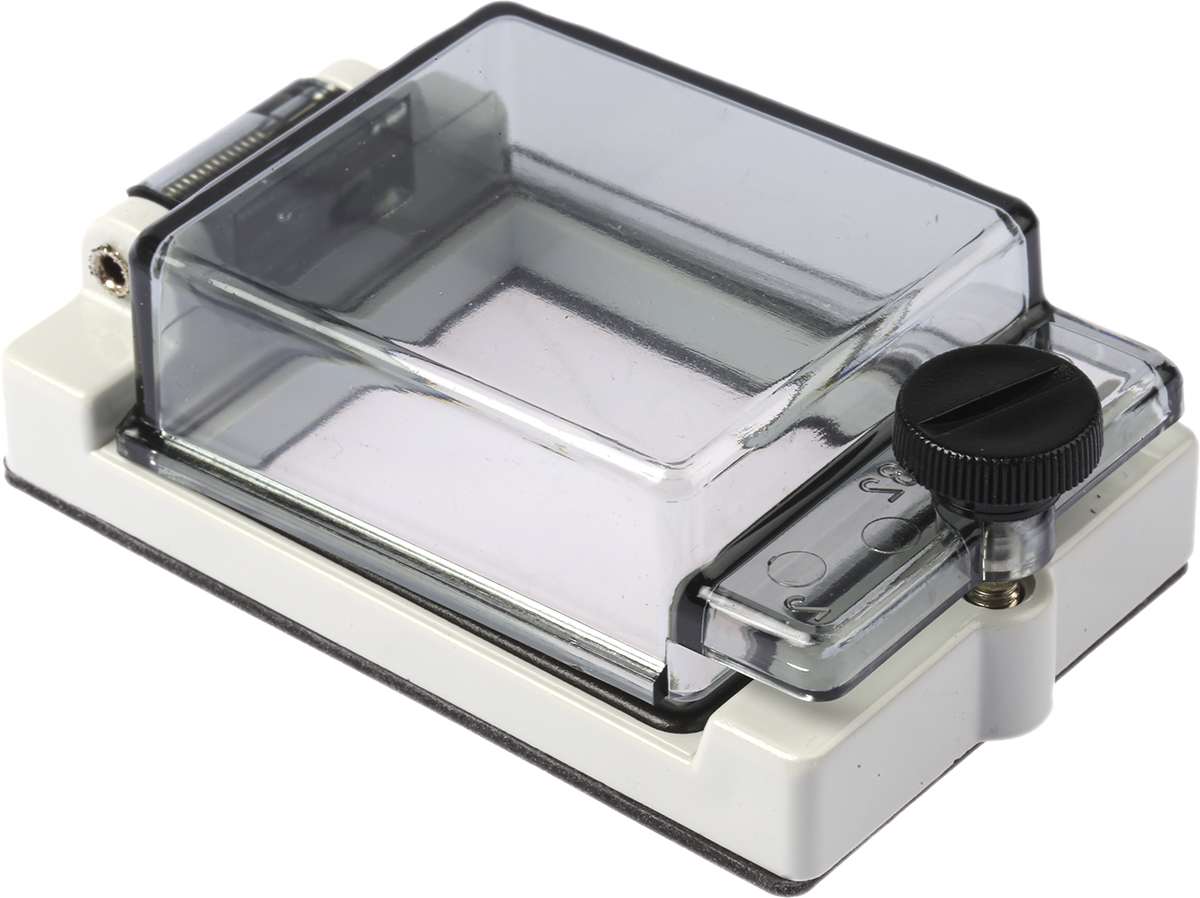 RS PRO Grey Polycarbonate IP44 Inspection Window for use with DIN 43880, 46277-3