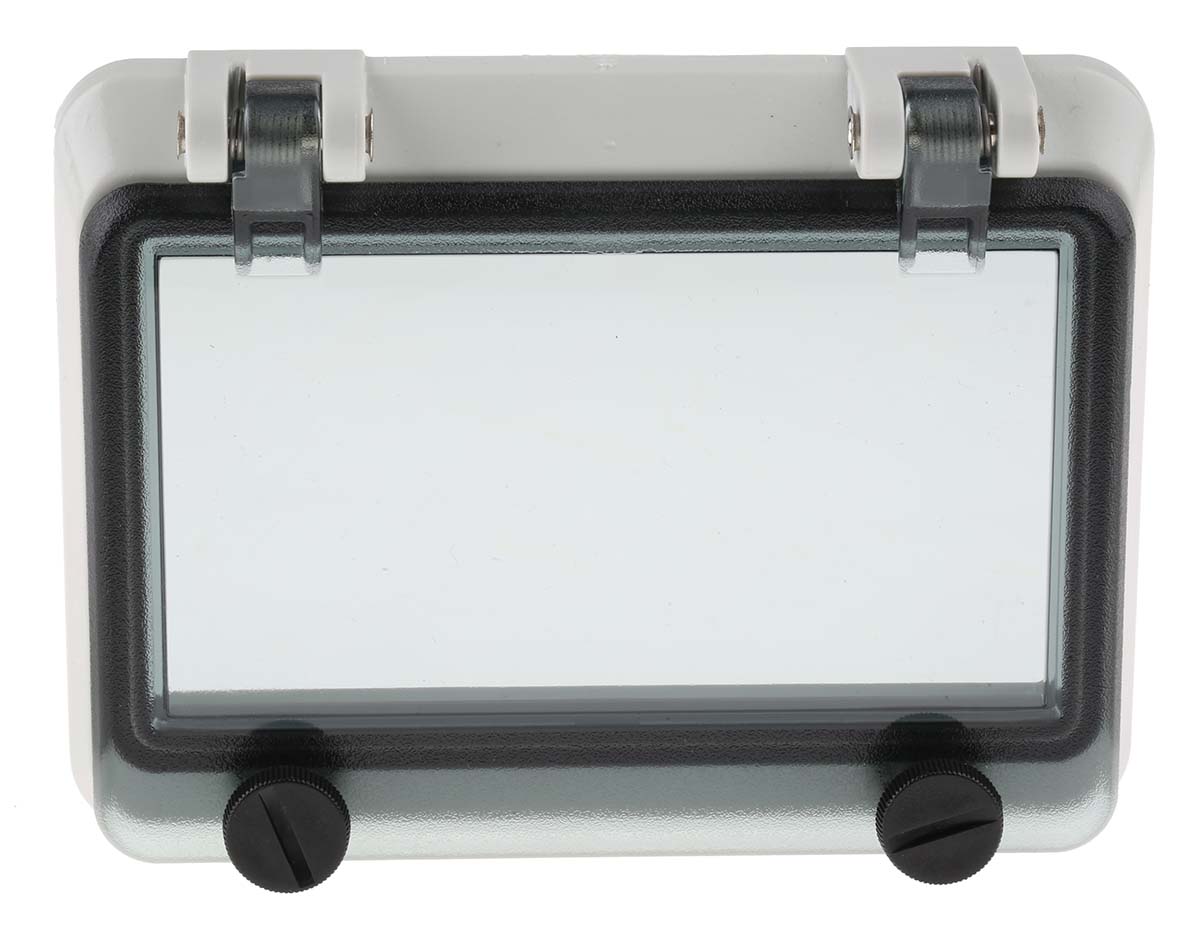 297-1207 RS PRO Grey Polycarbonate IP67 Inspection Window for use with 46277-3, DIN 43880