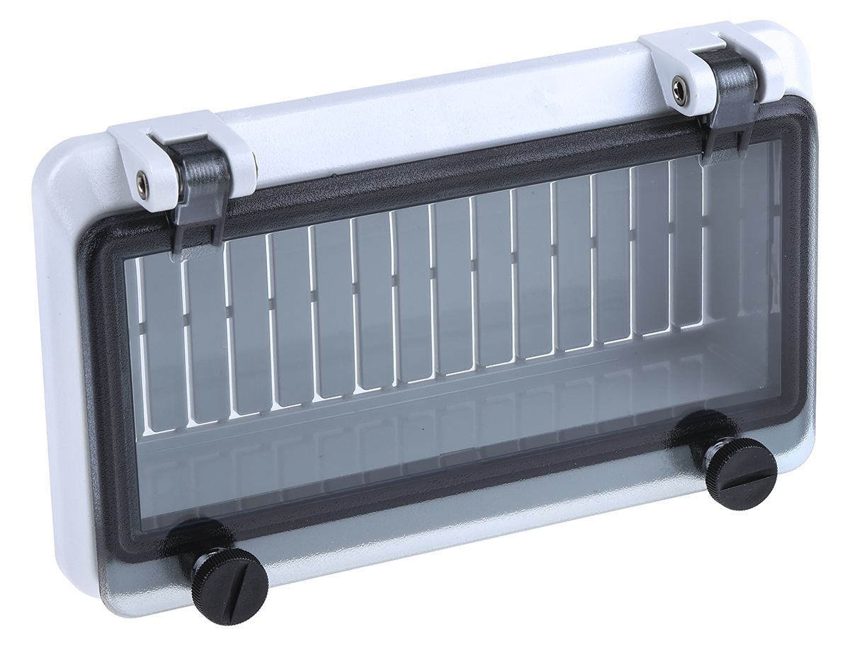RS PRO Grey Polycarbonate IP44 Inspection Window for use with DIN 43880, 46277-3