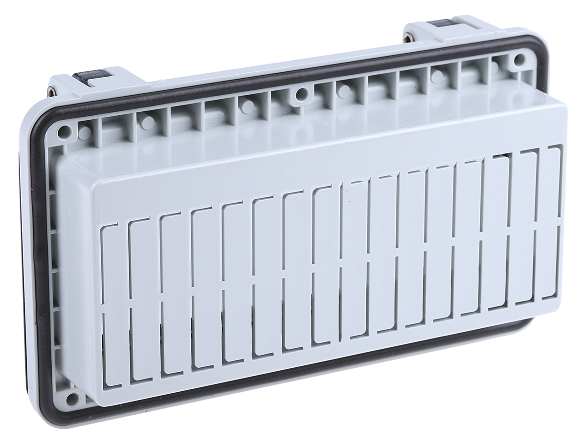297-1241 RS PRO Grey Polycarbonate IP44 Inspection Window for use with DIN 43880, 46277-3