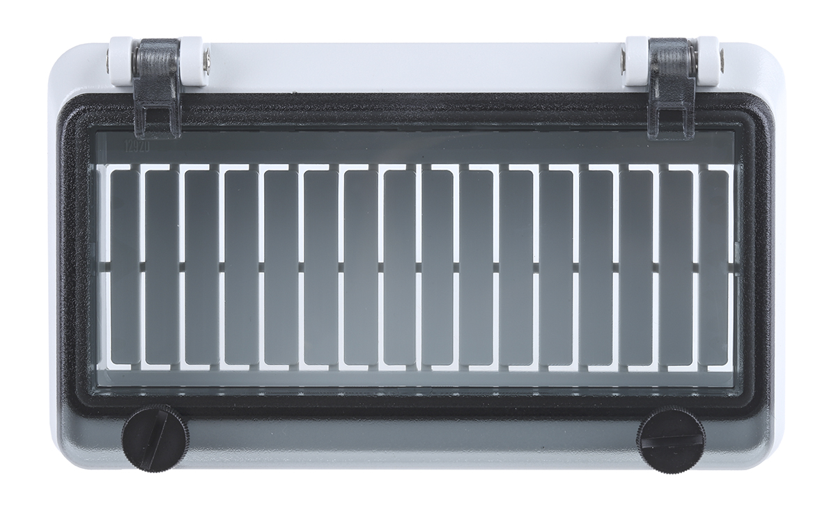 297-1241 RS PRO Grey Polycarbonate IP44 Inspection Window for use with DIN 43880, 46277-3