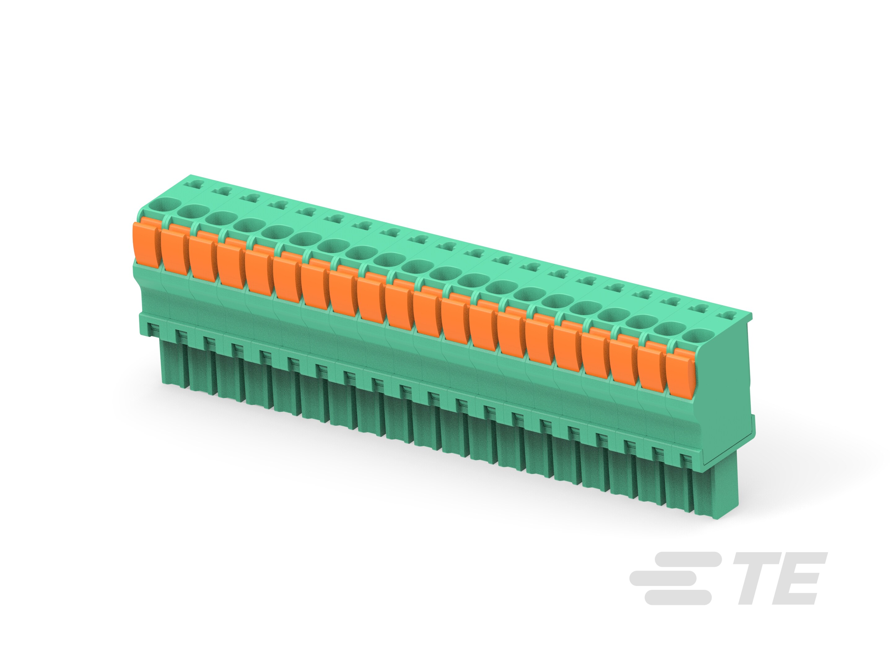 TE Connectivity, 3.5mm Pitch, Buchanan, 20 Way, Vertical, Pluggable Terminal Block, Plug, Board Mount, Push In