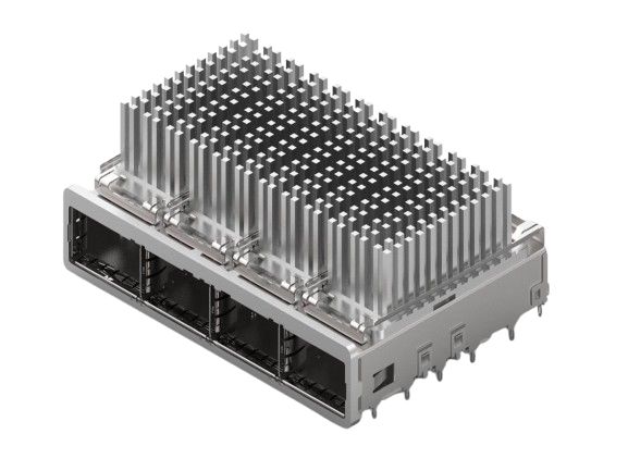 TE Connectivity QSFP Cage Assembly 4-Port, 2227249-3