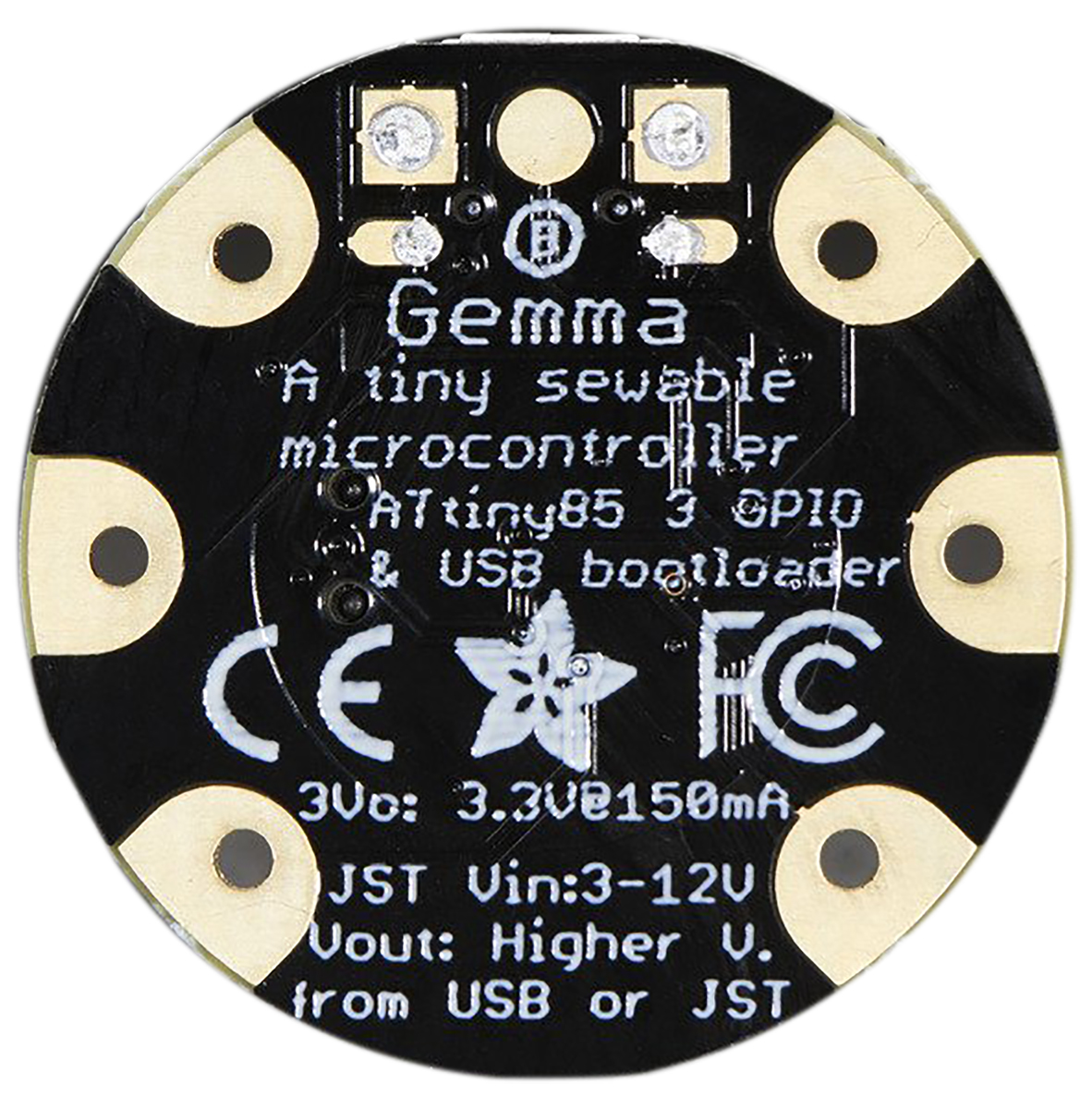 1222 ADAFRUIT GEMMA V2 Wearable Development Board