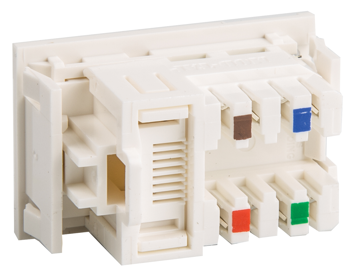 Molex Premise Networks PowerCat MOD-SNAP Series Female RJ45 Connector, Cat5e, UTP Shield Straight 8 -Way