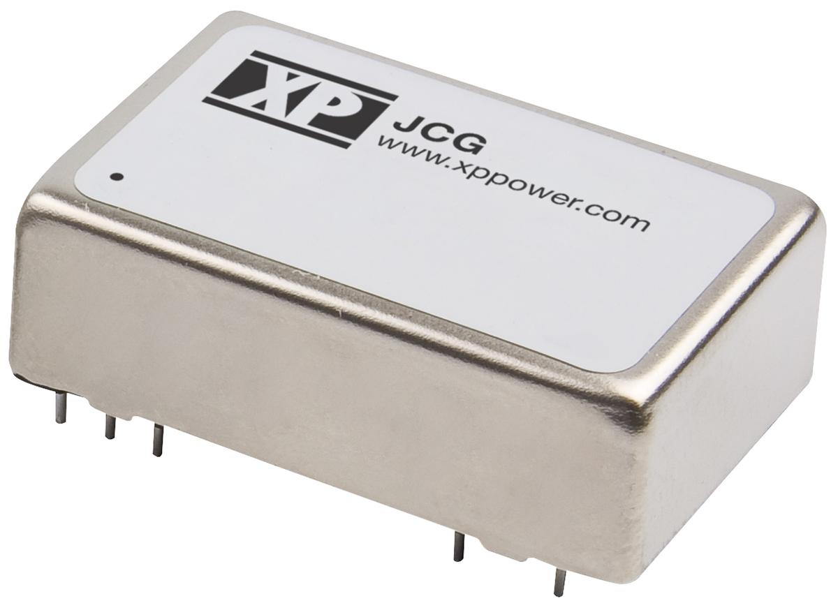 XP Power JCG DC-DC Converter, 12V dc/ 1A Output, 18 → 36 V dc Input, 12W, Through Hole, +100°C Max Temp -40°C