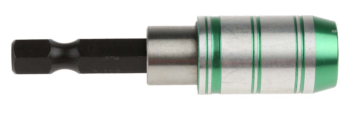 125-0431 RS PRO Hexagon Bit Holder, 1/4 in Drive, Hex Drive, 60 mm Overall