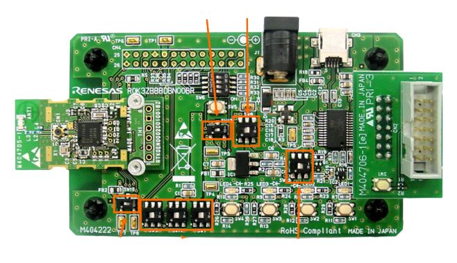 rtk0en0001d01001bz Renesas Electronics RL78/G1D Evaluation Board for RL78/G1D module RTK0EN0001D01001BZ