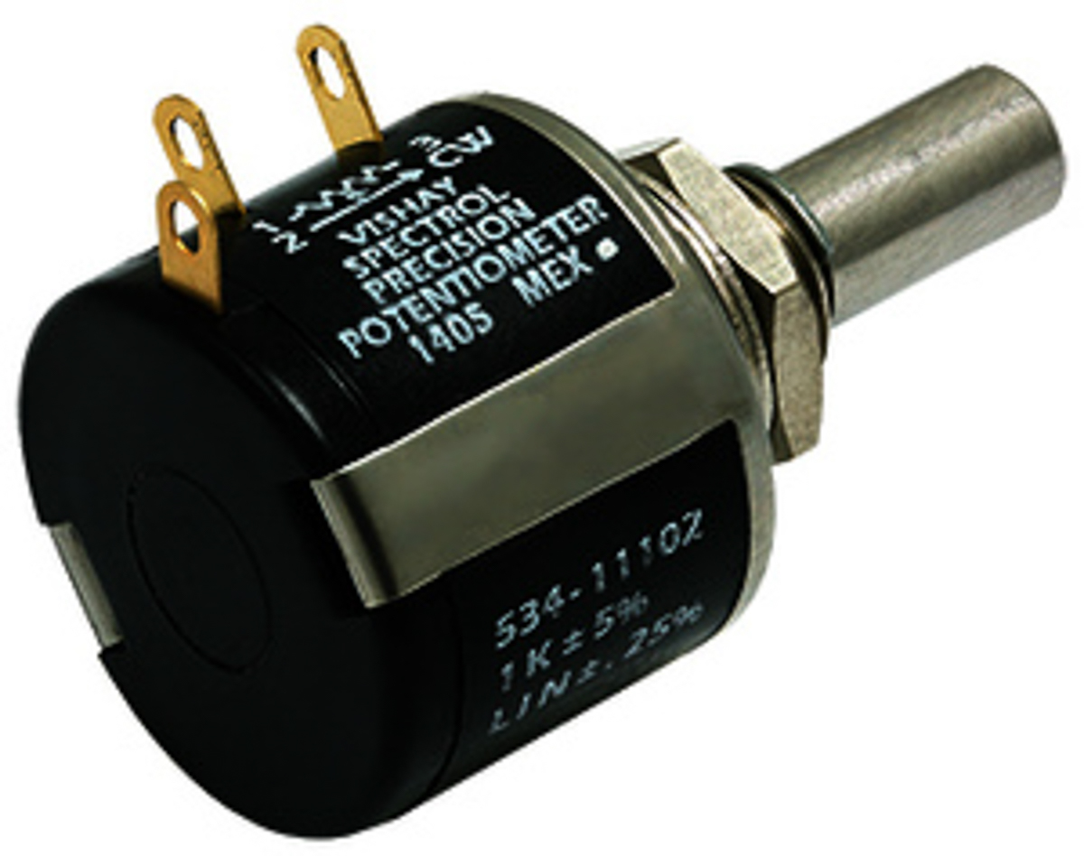 Vishay 534 200Ω Rotary Potentiometer 10-Turns 1-Gang Panel Mount, 534B1201JL
