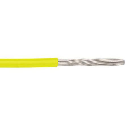 6715-yl005 Alpha Wire Ecogen Ecowire Series Yellow 0.75 mm² Hook Up Wire, 18 AWG, 16, 30 m, Modified Polyphenilether, 6715 YL005