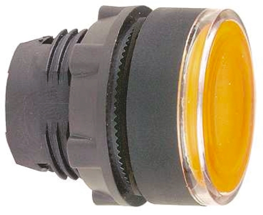 Schneider Electric XB5 Series, Orange Push Button Head, Spring Return, 22mm Cutout