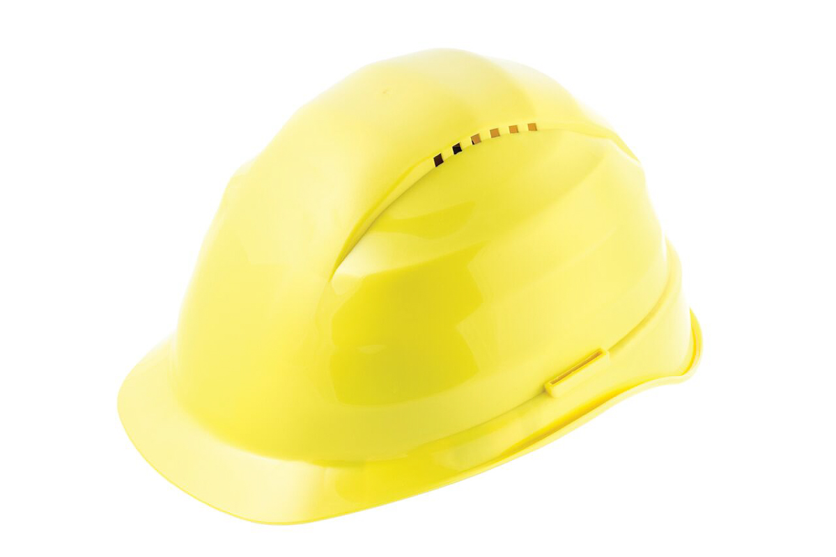 Skytec 3 Yellow Safety Helmet Ventilated Adjustable