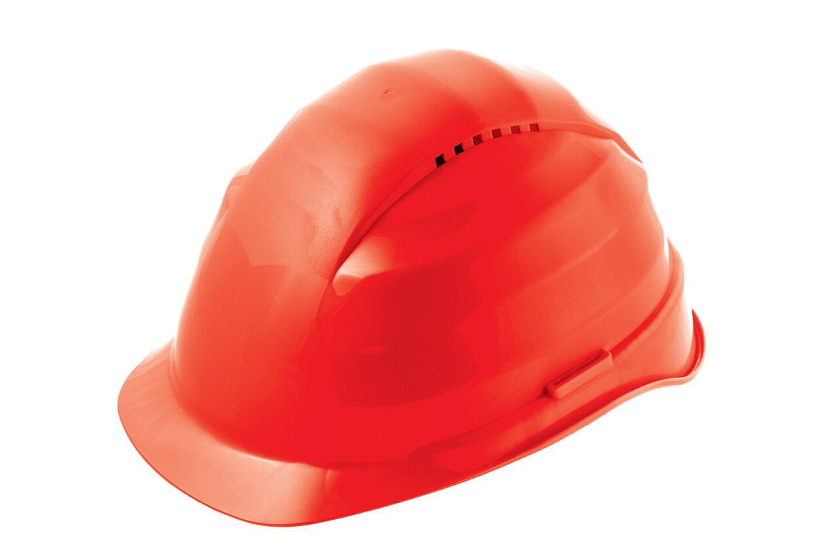 Skytec 3 Red Safety Helmet Ventilated Adjustable