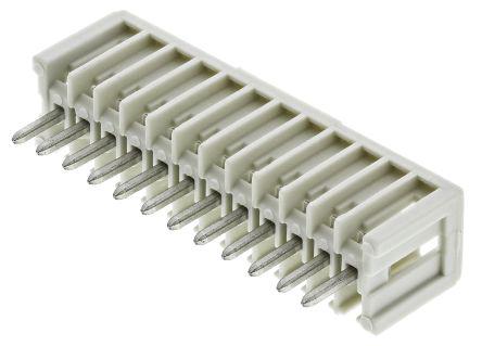 733-142 Wago , MCS, 2.5mm Pitch, 12 Way, 1 Row, Right Angle PCB Terminal Block Header, Through Hole