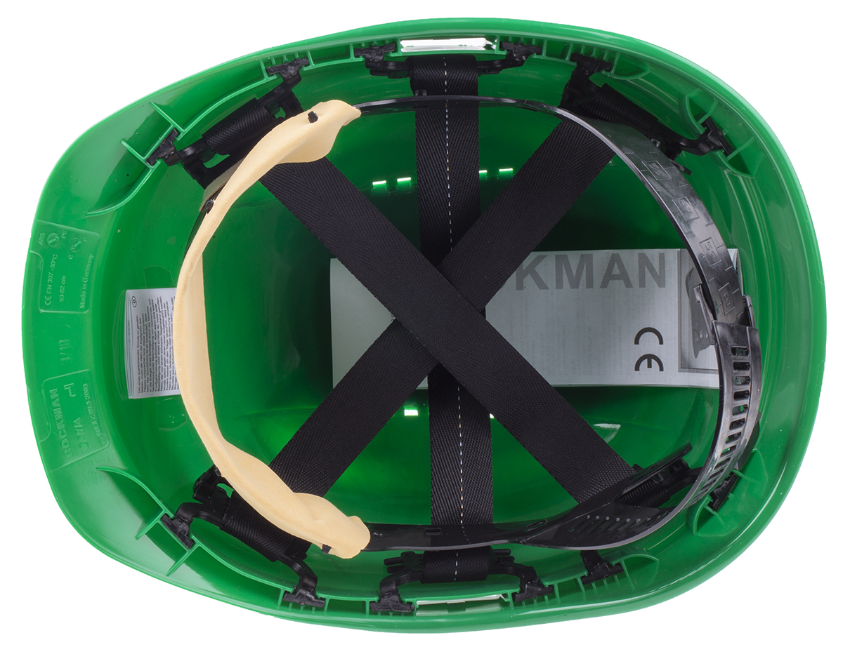 2c6000gr0000 Skytec 6 Green Safety Helmet Ventilated Adjustable
