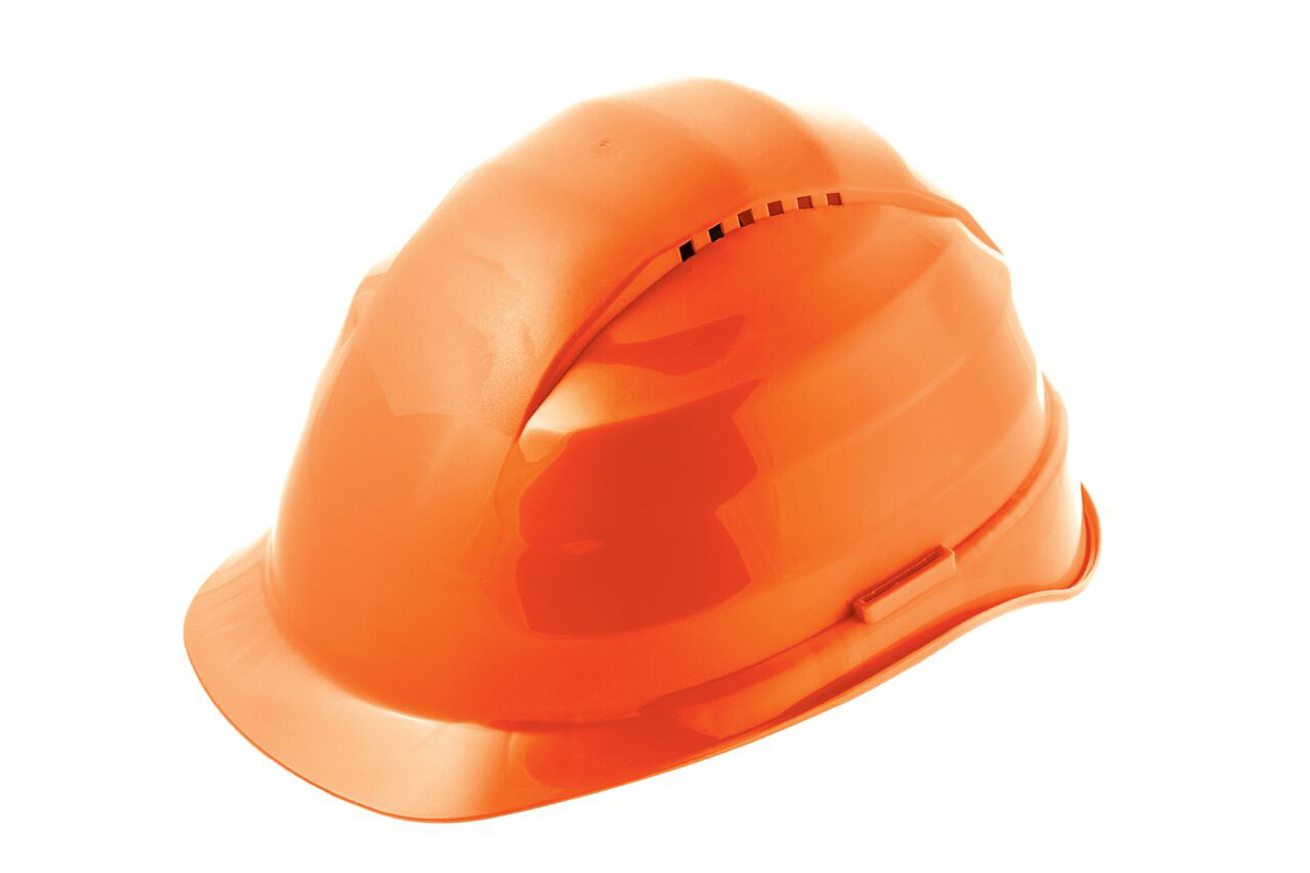 Skytec 6 Orange Safety Helmet Ventilated Adjustable