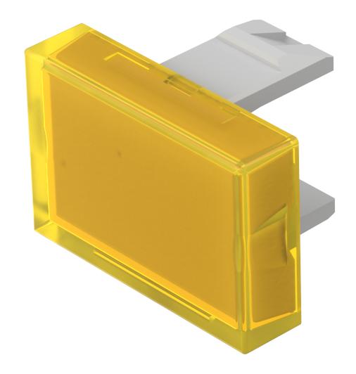 EAO Yellow Rectangular Push Button Lens for Use with Push Button