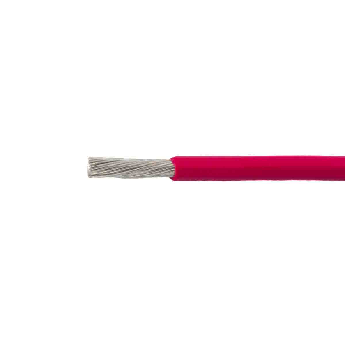 Alpha Wire Ecogen Ecowire Metric Series Red 0.25 mm² Hook Up Wire, 24 AWG, 32/0.10 mm², 50m, Polyphenylene Ether