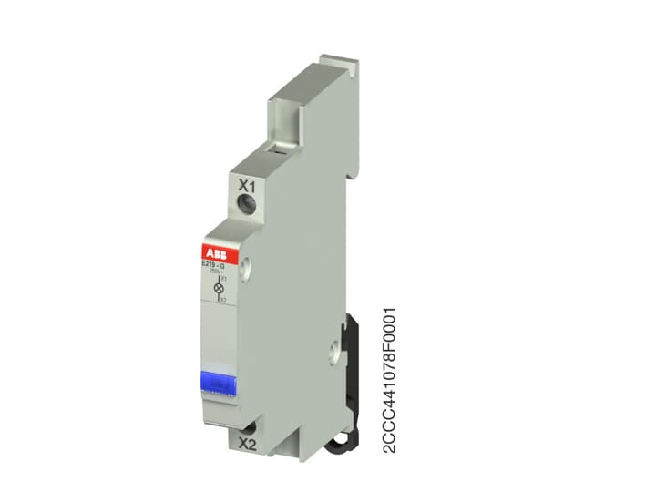 ABB, E219, Panel Mount Blue LED Indicator, IP20, Rectangular, 230V