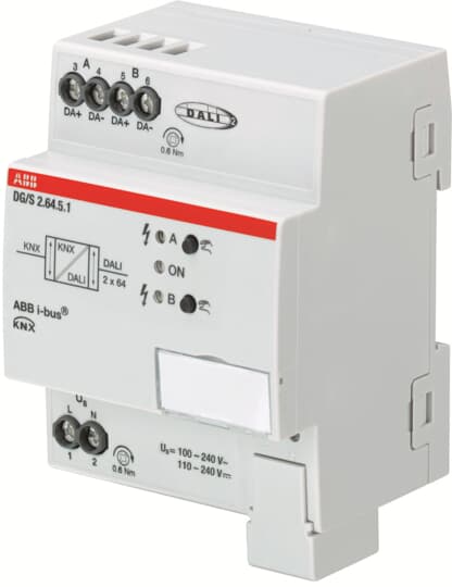 ABB DG/S 210 mW Lighting Controller Gateway, DIN Rail Mount, 240V ac
