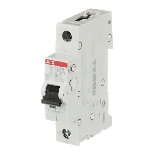 ABB System Pro M Compact S200 M UC Miniature Circuit Breaker, 1-Pole, 16A, Type Z, 230V ac AC, 220 V dc DC, 10 kA