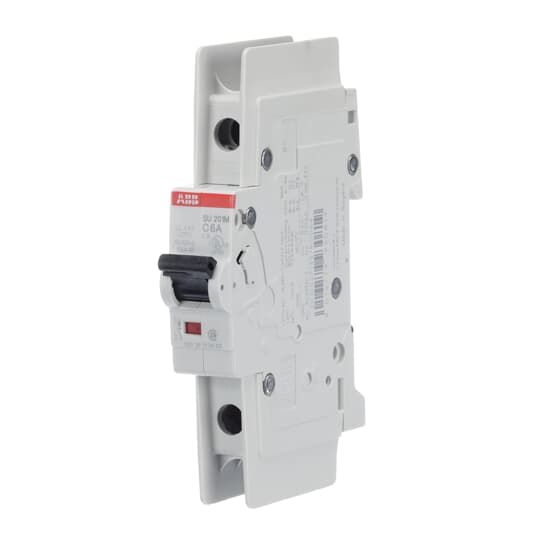 ABB SU200 M SU200 M Miniature Circuit Breaker, 1-Pole, 6A, Type C, 277V ac AC, 48 V dc DC, 15 kA Breaking Capacity