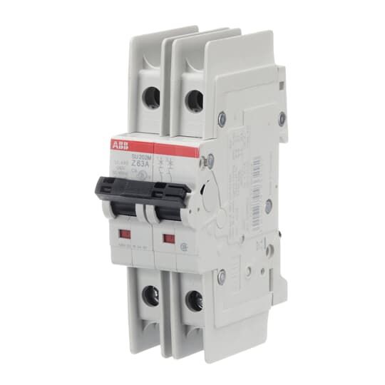 ABB SU200 M Miniature Circuit Breaker, 2-Pole, 63A, Type Z, 440V ac AC, 96 V dc DC, 15 kA Breaking Capacity